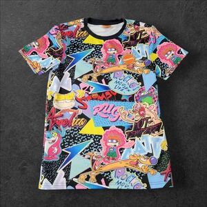 Nickelodeon‎ AOP All over graphics Shirt Rugrats Ren & Stimpy Catdog Womens XL